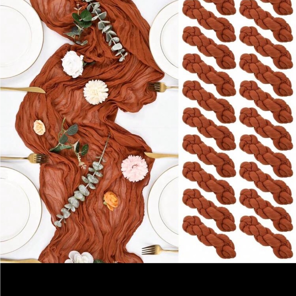 (20 pack)Cheesecloth Runner-Terracotta